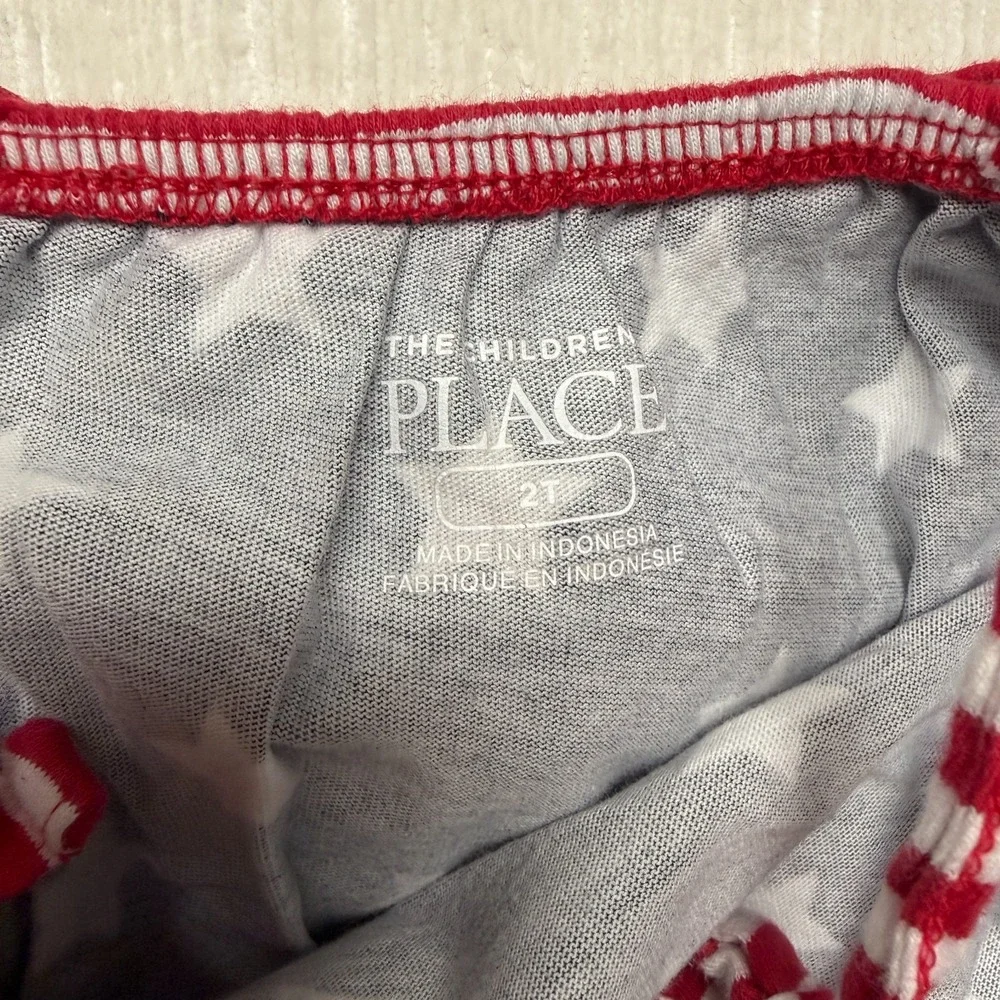 The Children's Place Patriotic Stars 2pc Skort Tank Girls 2T Navy Blue Americana